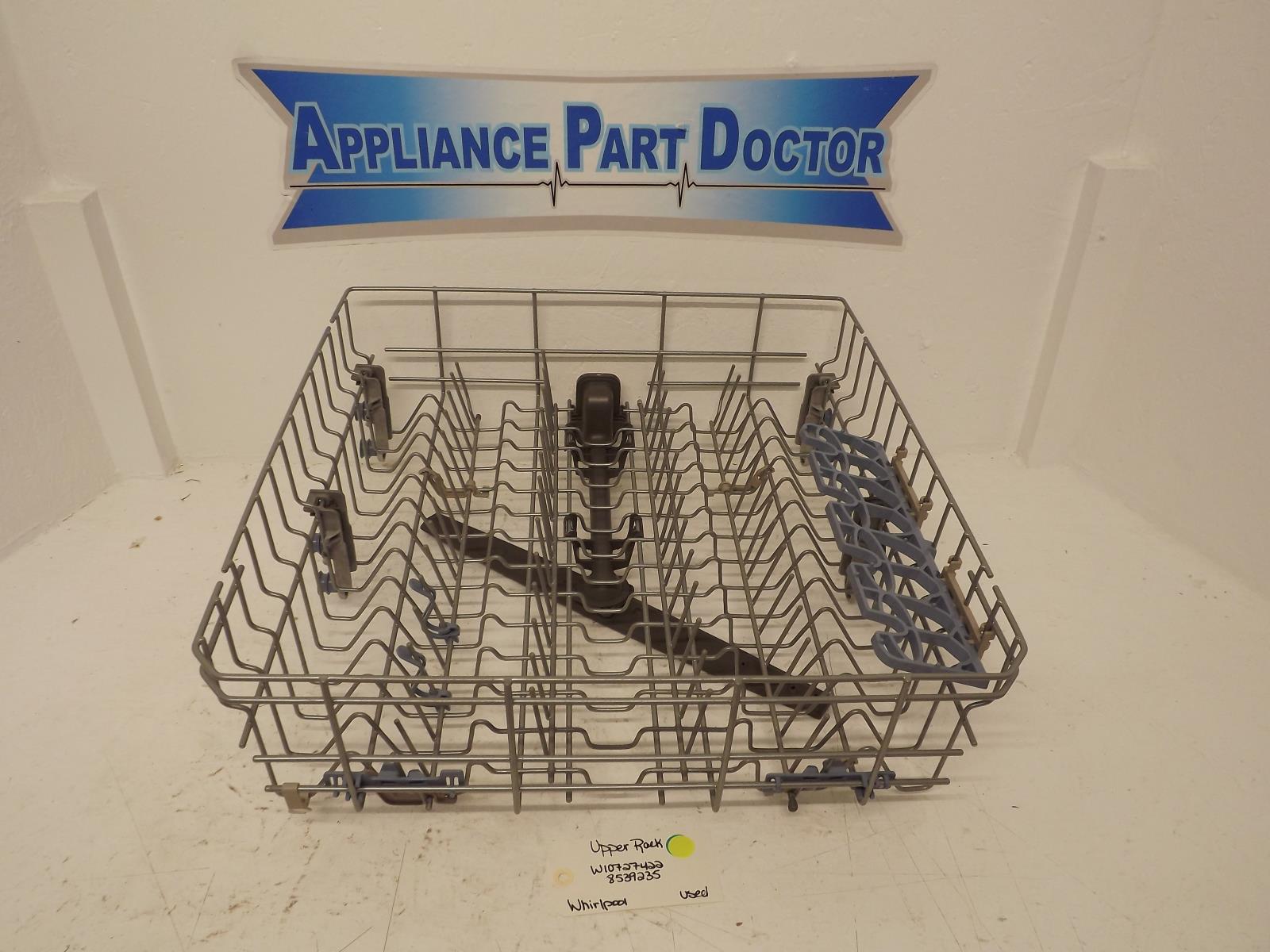 Whirlpool Dishwasher W10727422 8539235 Upper Rack Used Whirlpool Dishwasher W10727422 8539235 Upper Rack Used